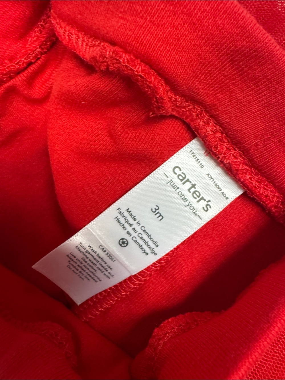 044K Carter's Baby Girl "Merry & Bright" Bodysuit & Tutu Pant Set - Size: 3 mo. - Picture 3 of 6